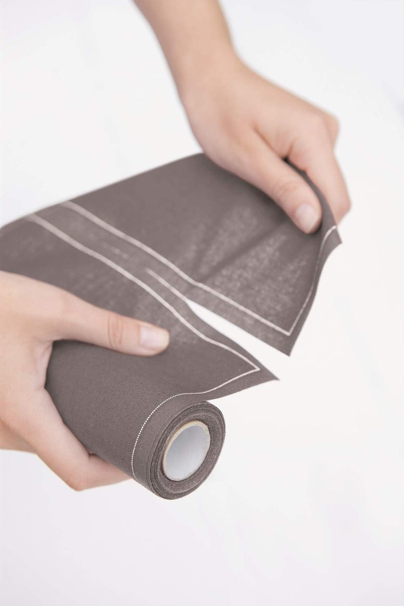 MY DRAP Cocktail Napkin, Washable and Reusable Cloth Napkins 4.5x4.5 in (100 Napkins, Grey) - Image 4